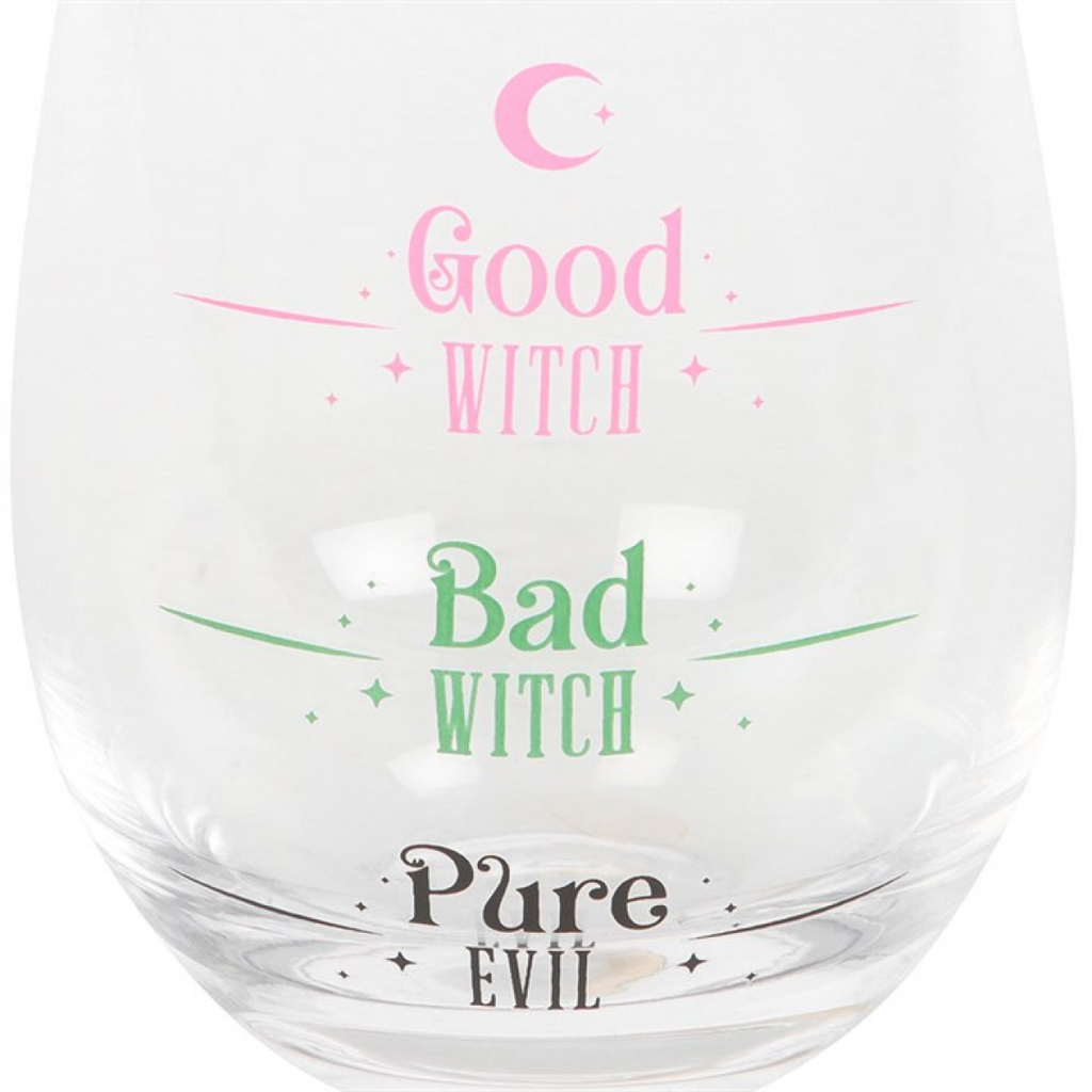 Good Witch Bad Stemless Glass