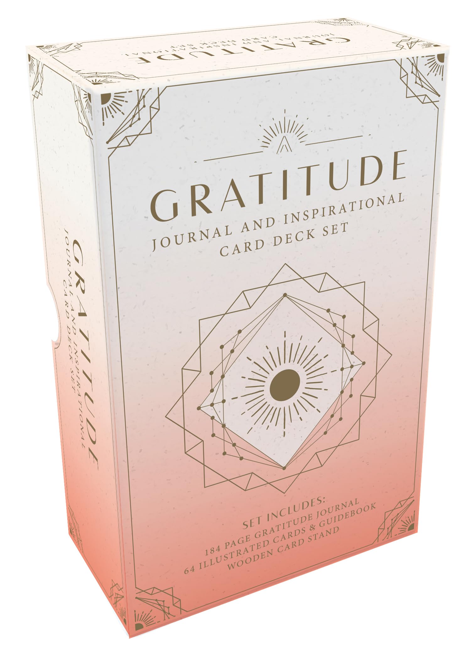Gratitude Journal and Inspirational Card Deck Set Multiple-component retail product Calendars Diaries & Annuals
