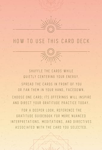 Gratitude Journal and Inspirational Card Deck Set Multiple-component retail product Calendars Diaries & Annuals