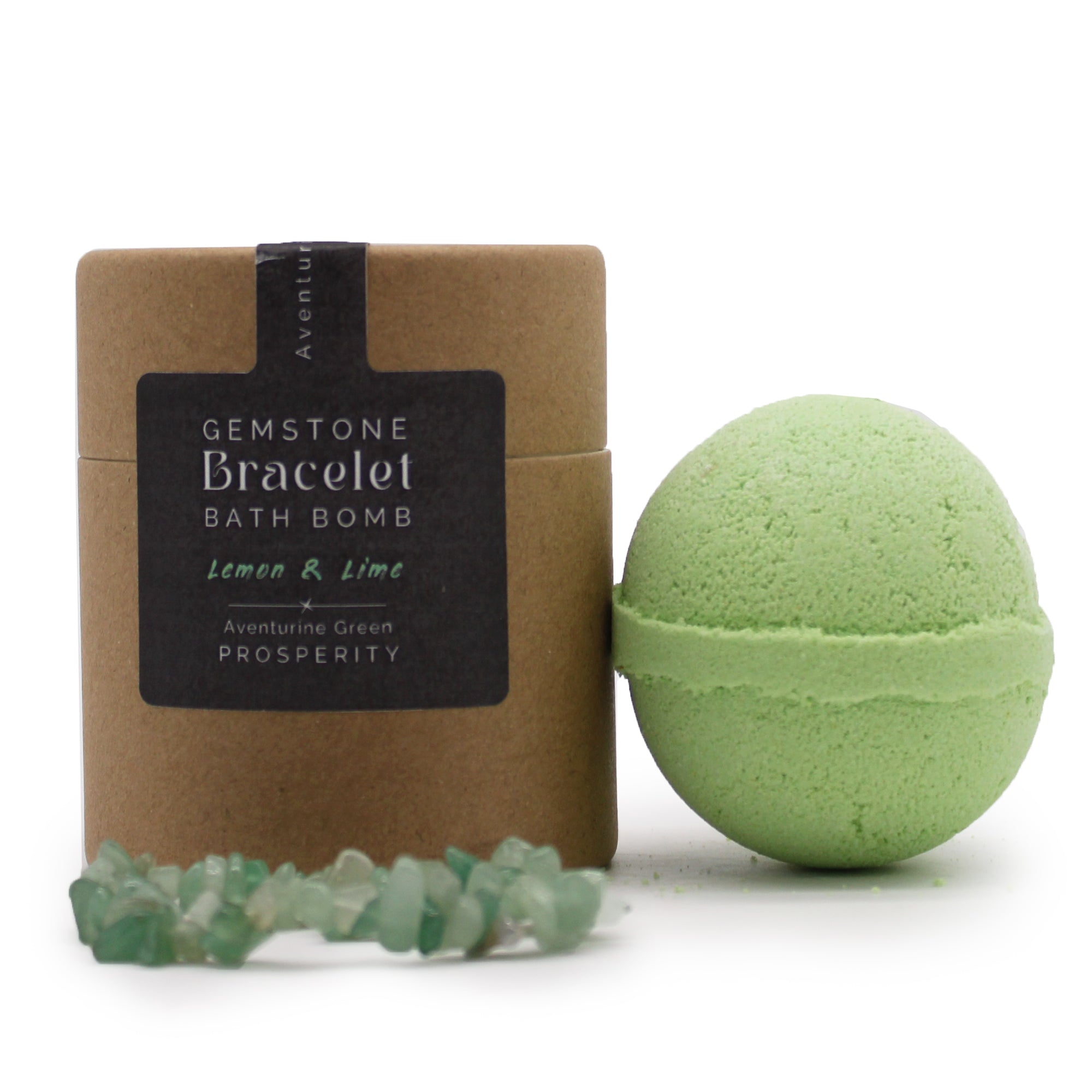 Green Aventurine Gem Bracelet Bath Bomb From Witch, Please!