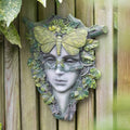 Green Goddess with Butterfly Wall Plaque