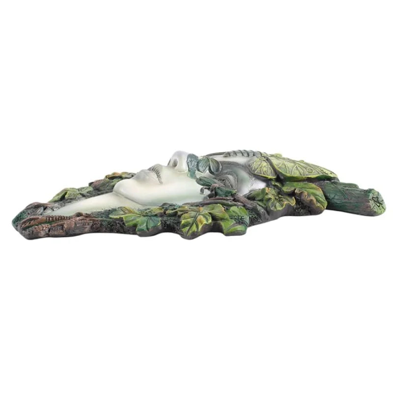 Green Goddess with Butterfly Wall Plaque