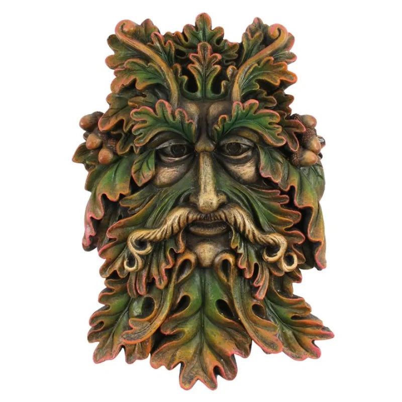 Green Man Face Plaque
