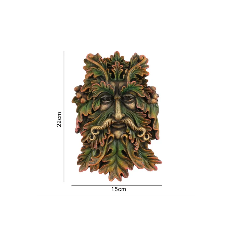 Green Man Face Plaque