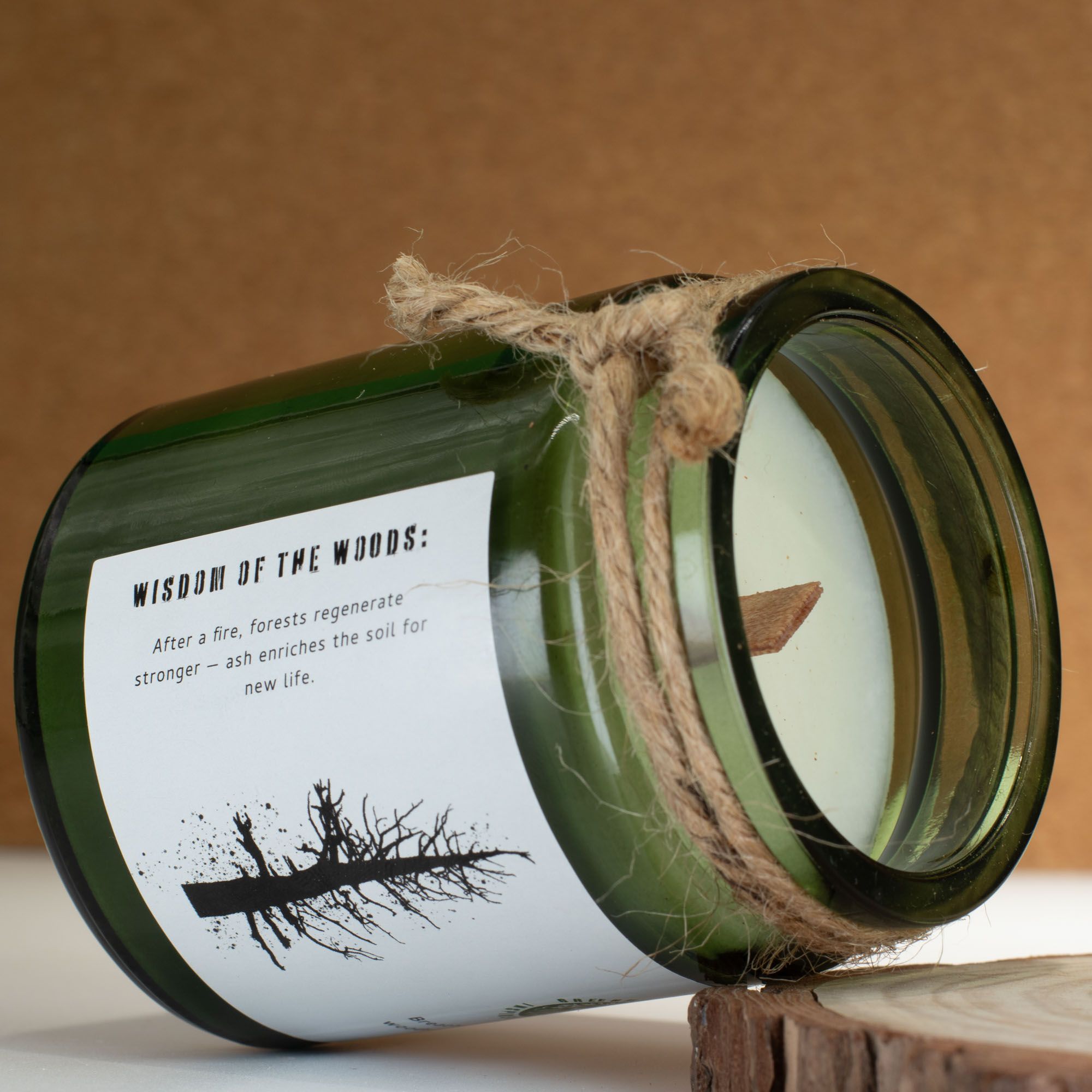 Greenman Woodwick Soy Candle - Ash & Woodsmoke Rituals Candles