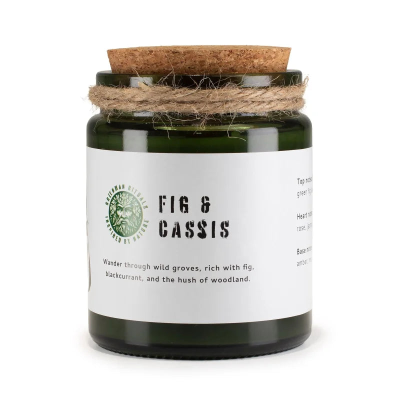 Greenman Woodwick Soy Candle - Fig & Cassis Rituals Candles