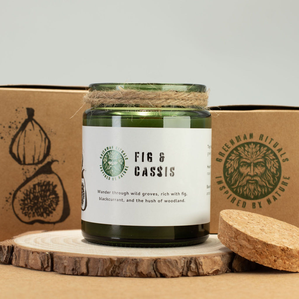 Greenman Woodwick Soy Candle - Fig & Cassis Rituals Candles