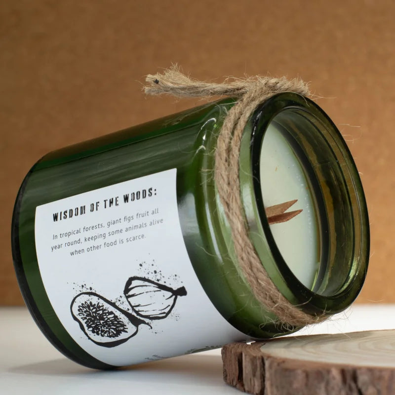 Greenman Woodwick Soy Candle - Fig & Cassis Rituals Candles