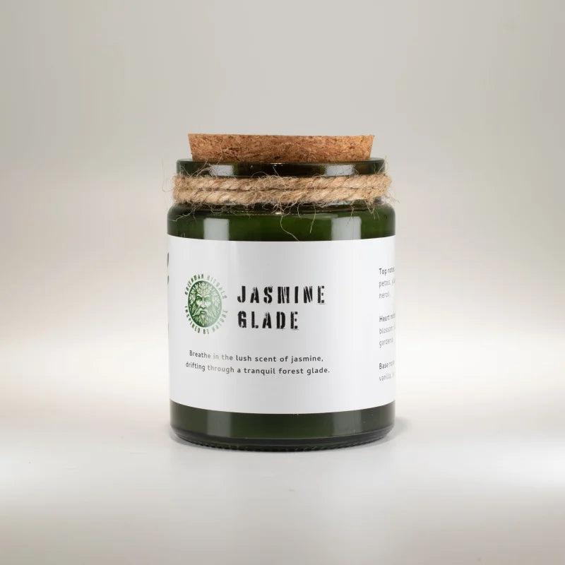 Greenman Woodwick Soy Candle - Jasmine Glade Rituals Candles