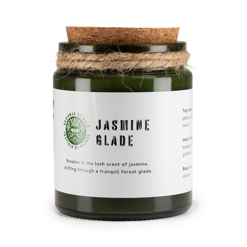 Greenman Woodwick Soy Candle - Jasmine Glade Rituals Candles