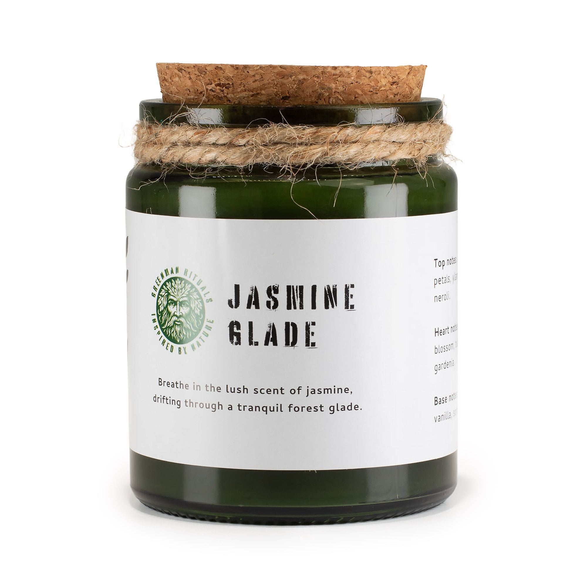 Greenman Woodwick Soy Candle - Jasmine Glade Rituals Candles