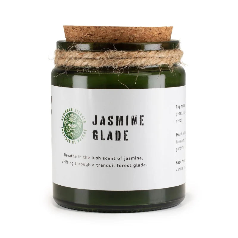 Greenman Woodwick Soy Candle - Jasmine Glade Rituals Candles