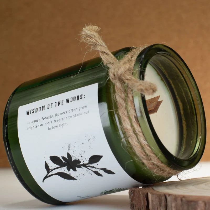 Greenman Woodwick Soy Candle - Jasmine Glade Rituals Candles