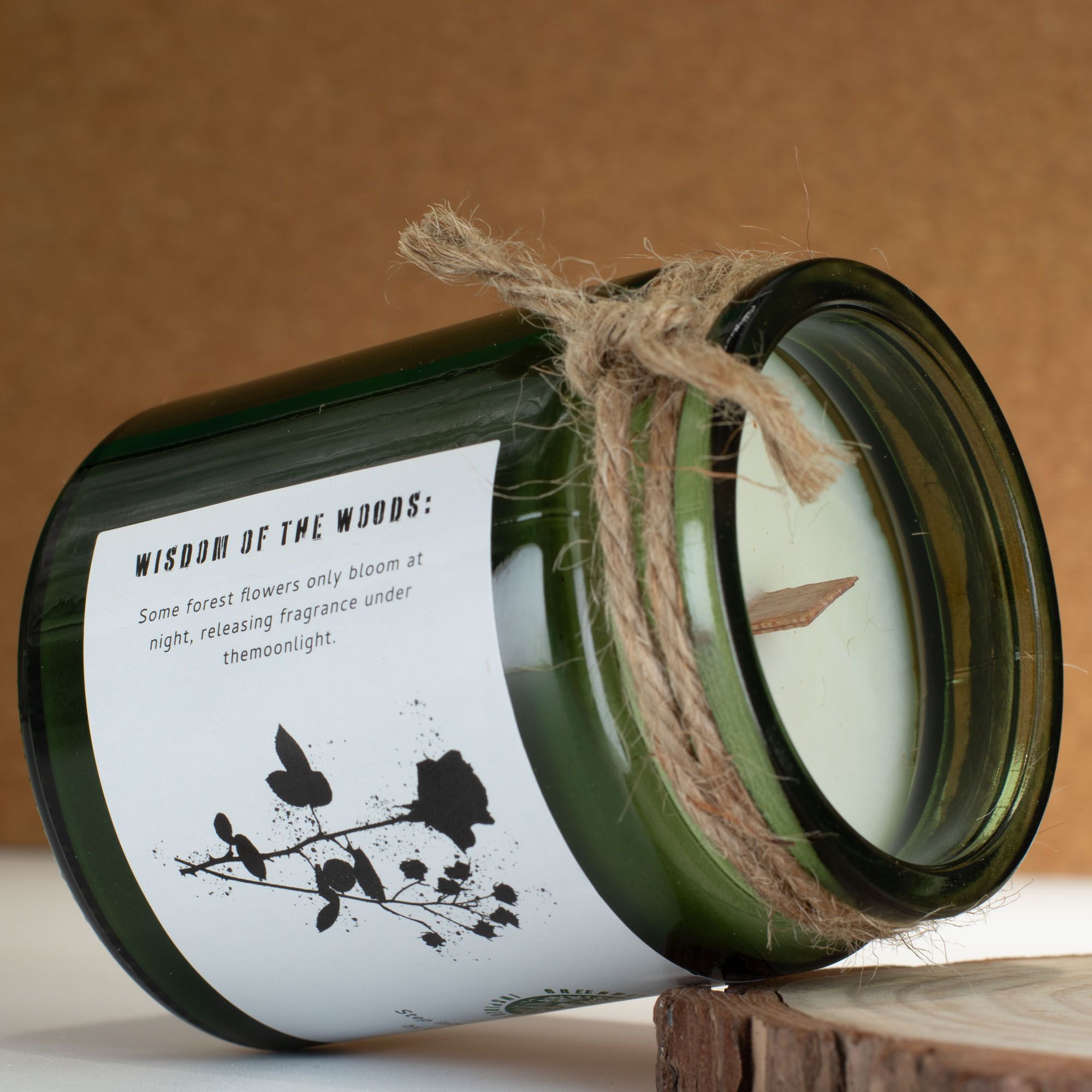 Greenman Woodwick Soy Candle - Midnight Rose Rituals Candles
