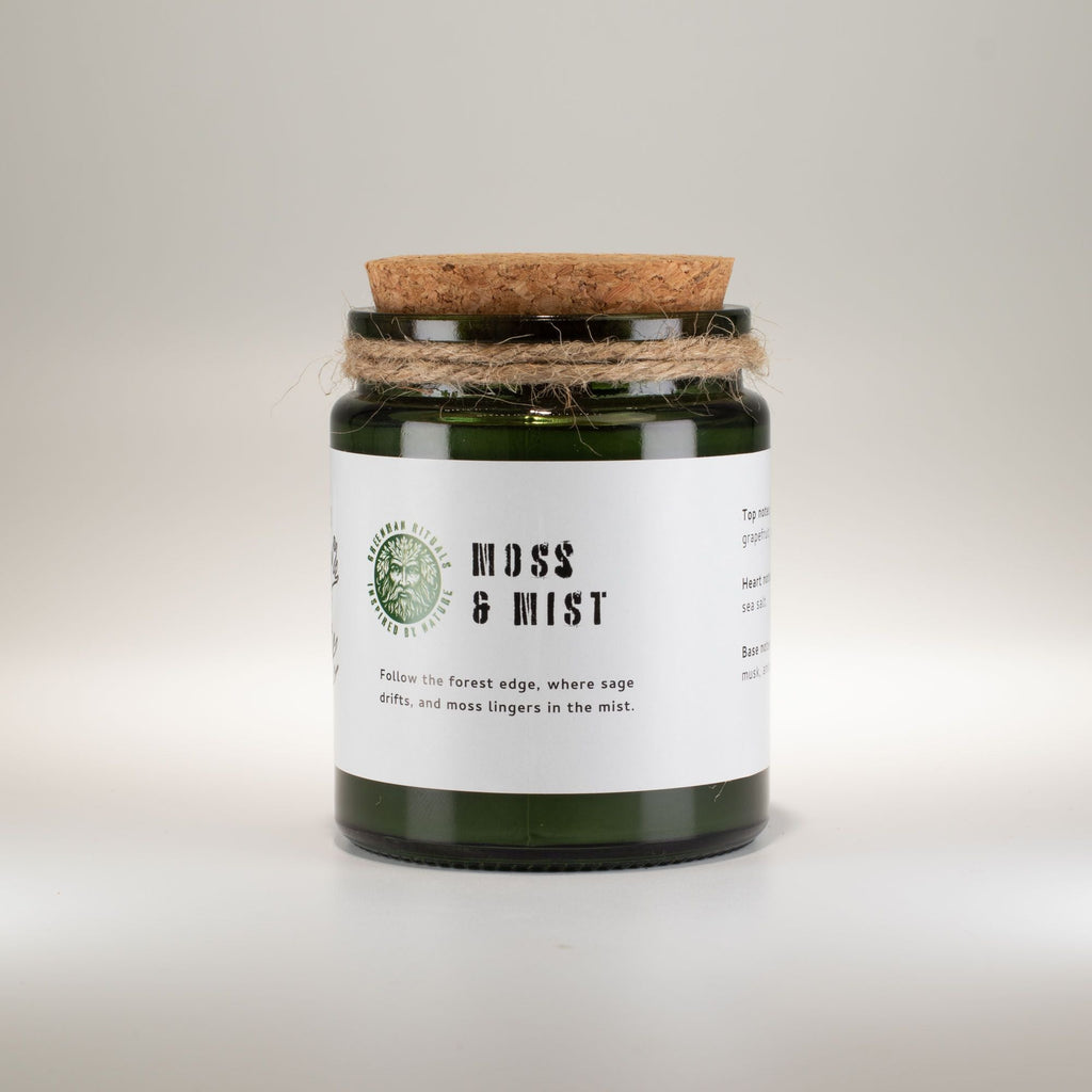 Greenman Woodwick Soy Candle - Moss & Mist Rituals Candles