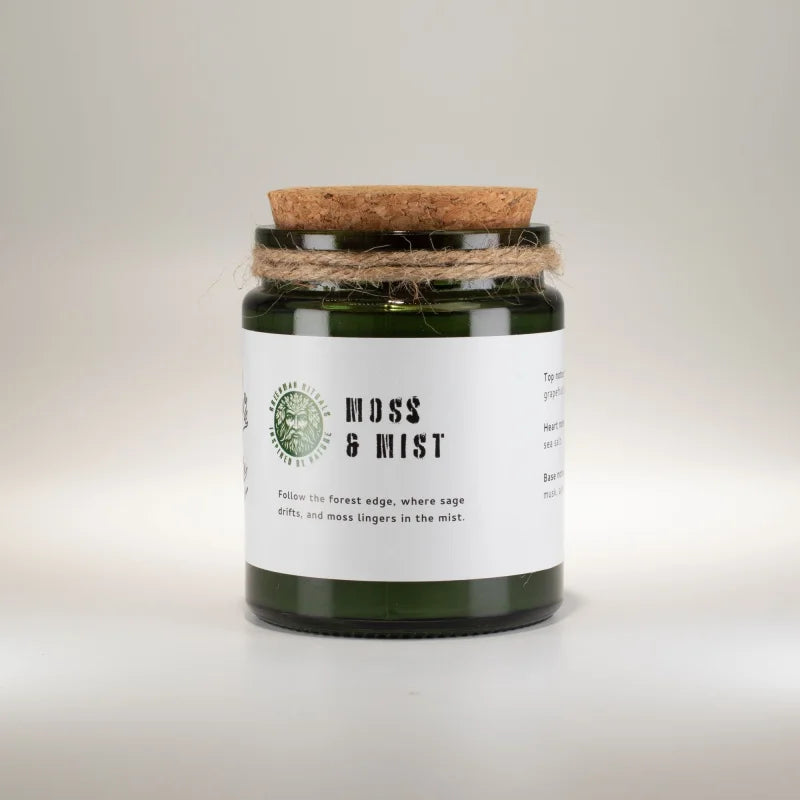 Greenman Woodwick Soy Candle - Moss & Mist Rituals Candles