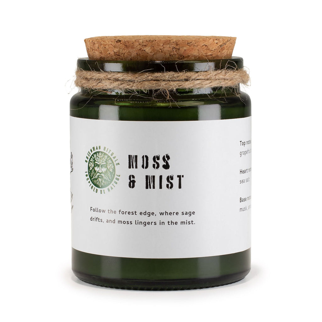 Greenman Woodwick Soy Candle - Moss & Mist Rituals Candles