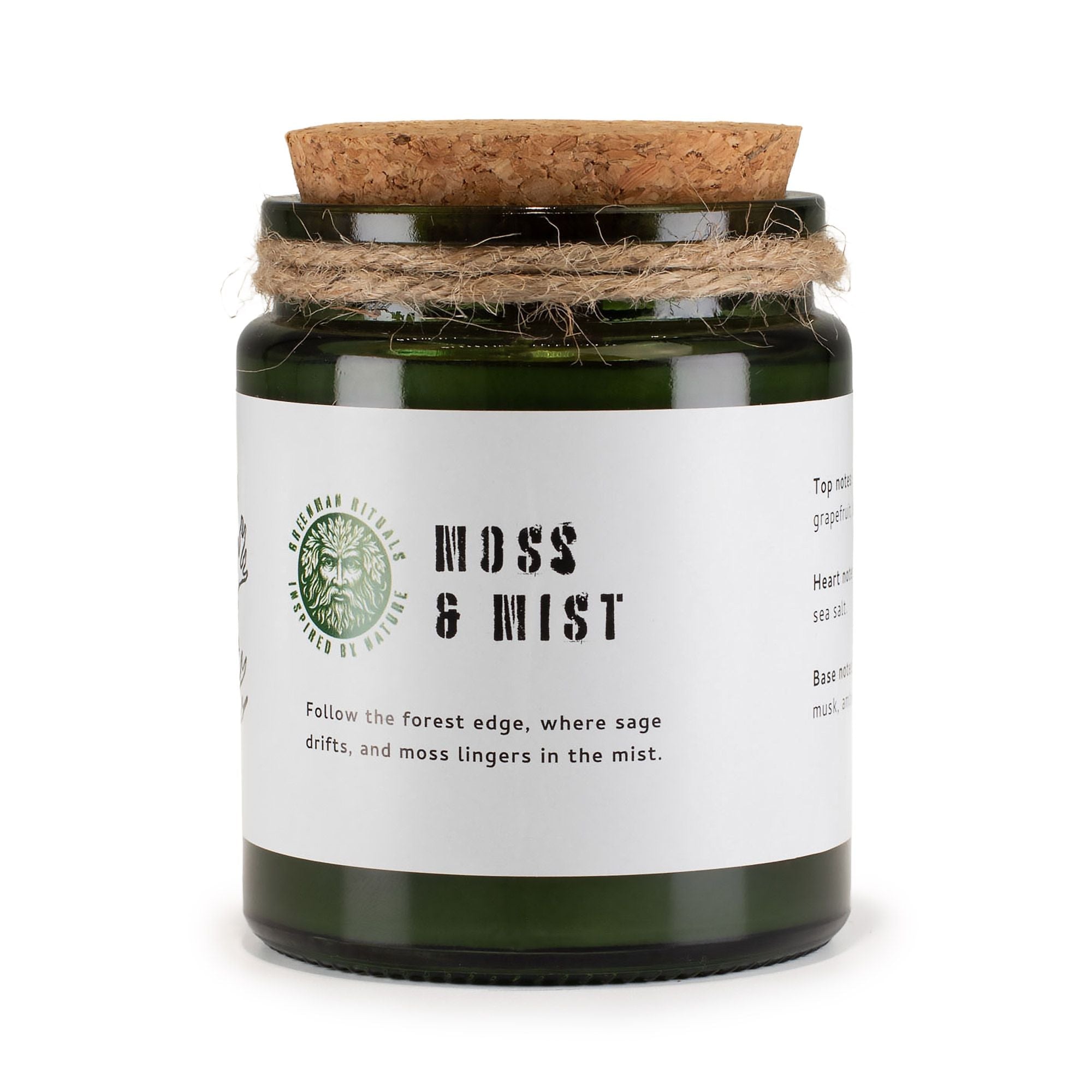 Greenman Woodwick Soy Candle - Moss & Mist Rituals Candles
