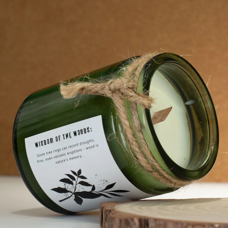 Greenman Woodwick Soy Candle - Sage & Mintwood Rituals Candles