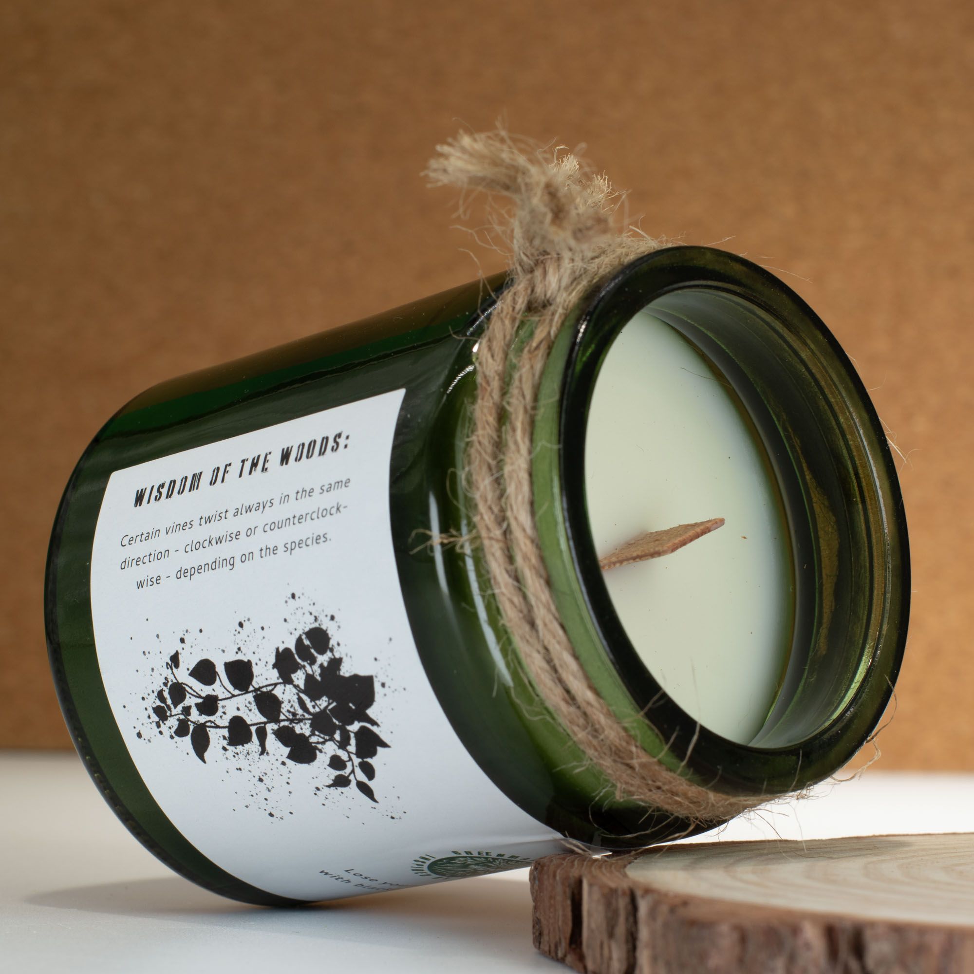 Greenman Woodwick Soy Candle - Twilight Vine Rituals Candles