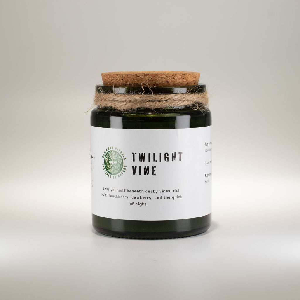 Greenman Woodwick Soy Candle - Twilight Vine Rituals Candles