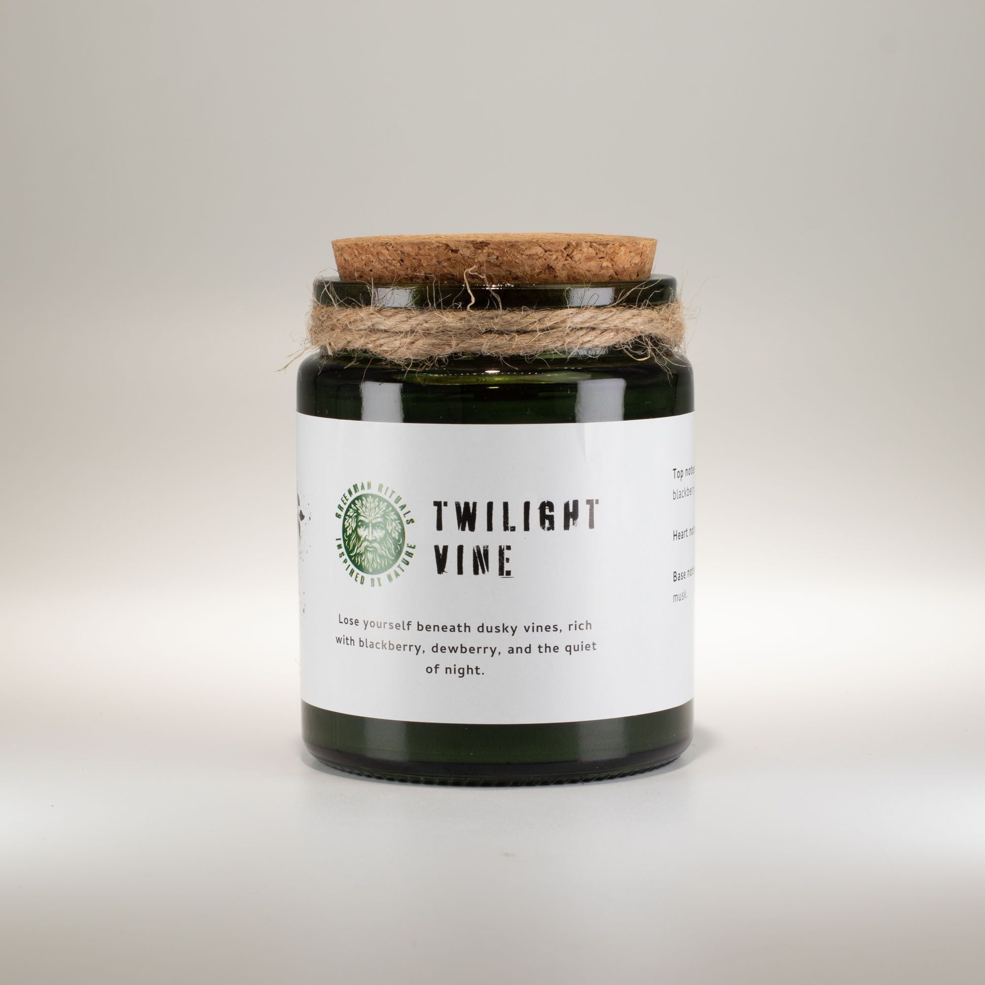 Greenman Woodwick Soy Candle - Twilight Vine Rituals Candles