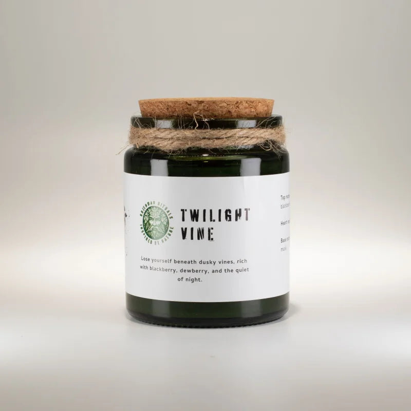 Greenman Woodwick Soy Candle - Twilight Vine Rituals Candles
