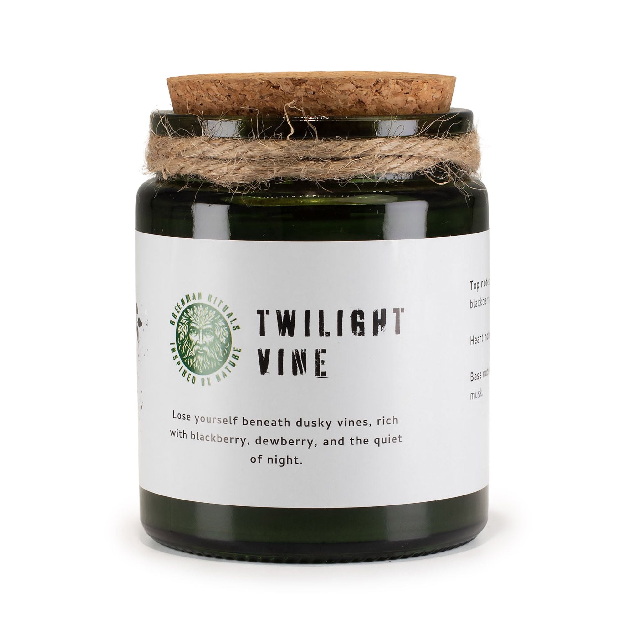 Greenman Woodwick Soy Candle - Twilight Vine Rituals Candles