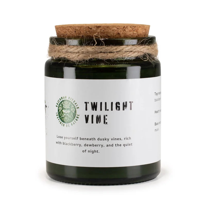 Greenman Woodwick Soy Candle - Twilight Vine Rituals Candles