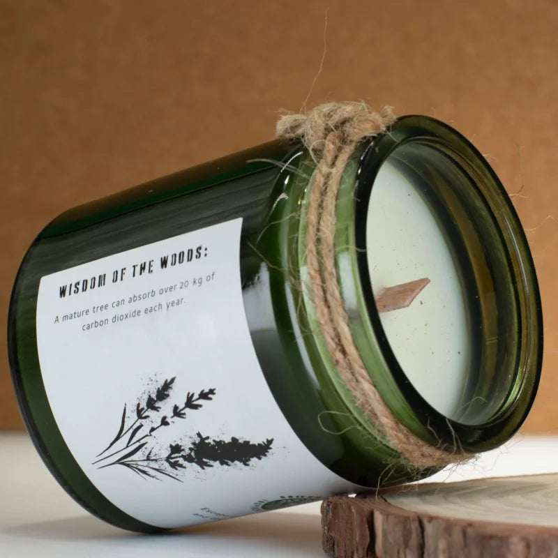 Greenman Woodwick Soy Candle - Wild Lavender Rituals Candles