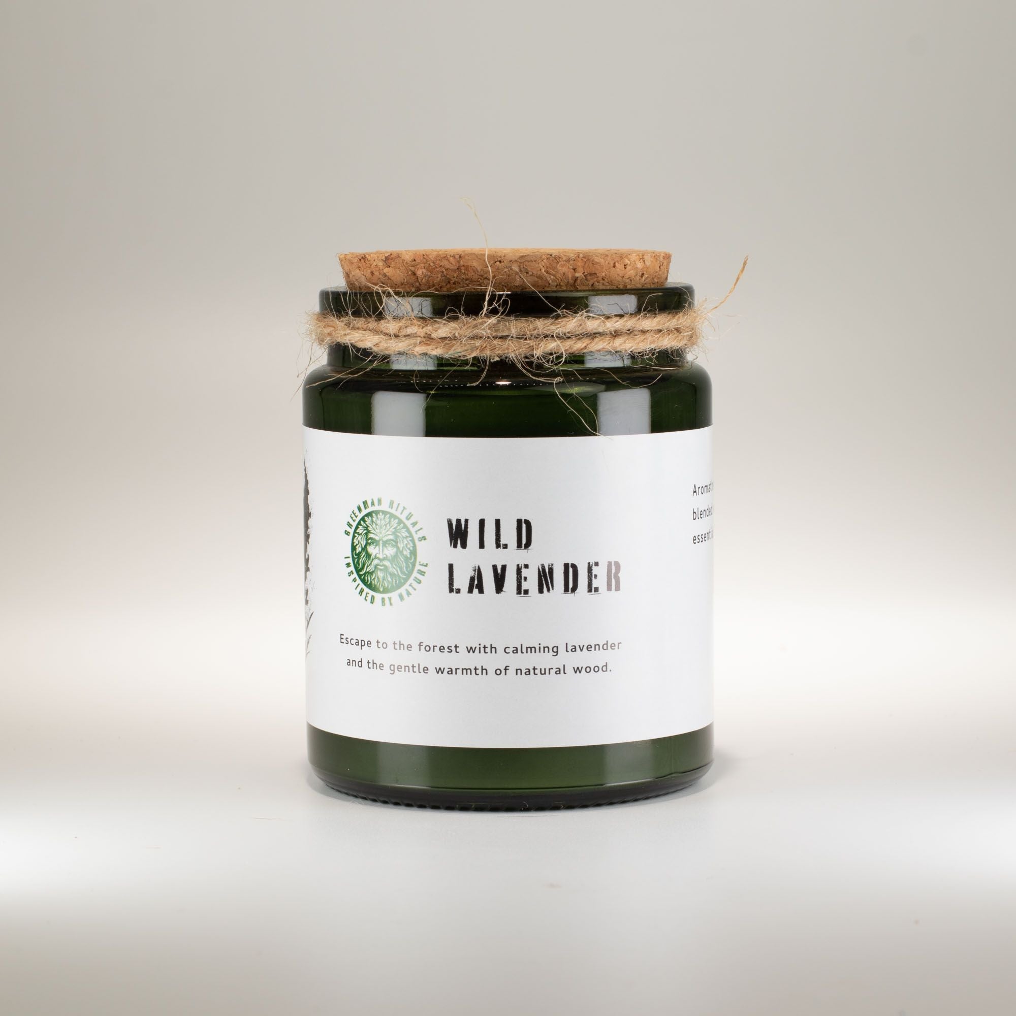 Greenman Woodwick Soy Candle - Wild Lavender Rituals Candles