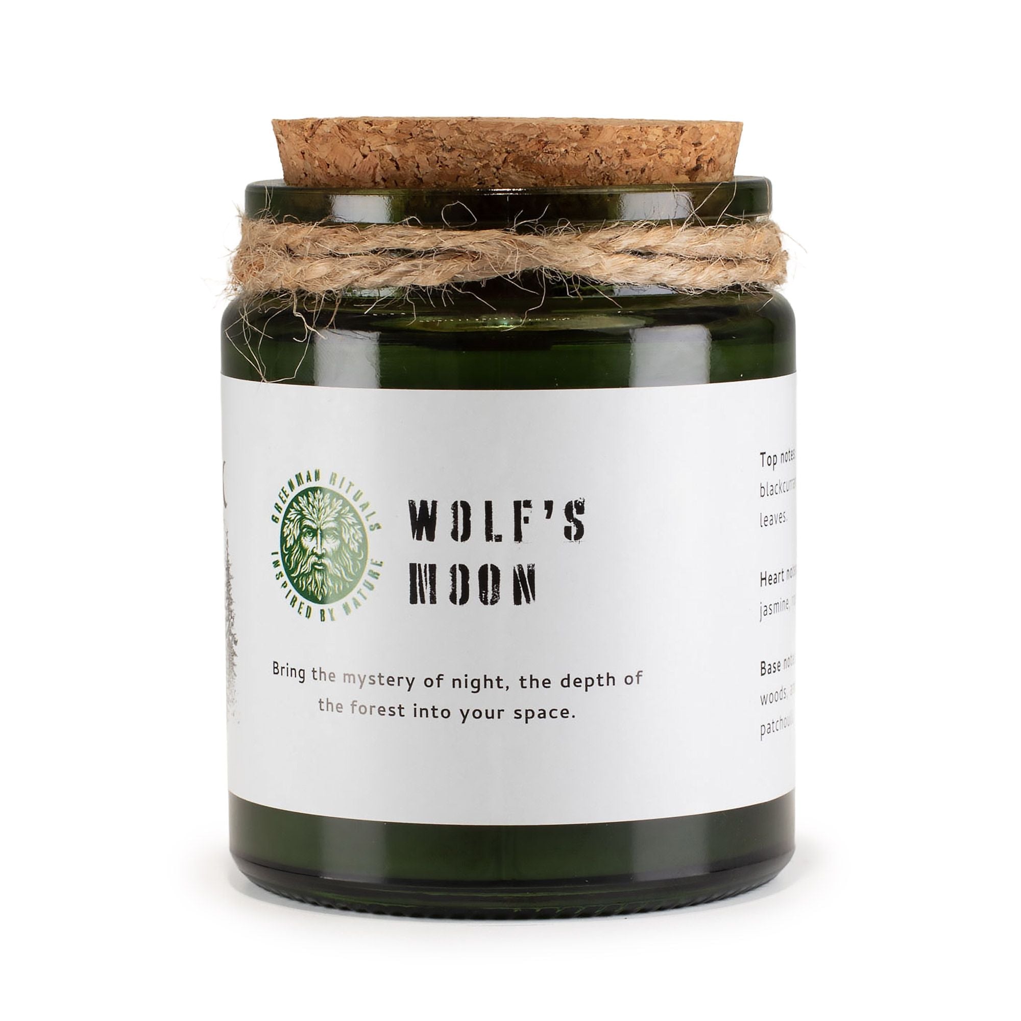 Greenman Woodwick Soy Candle - Wolf’s Moon Rituals Candles