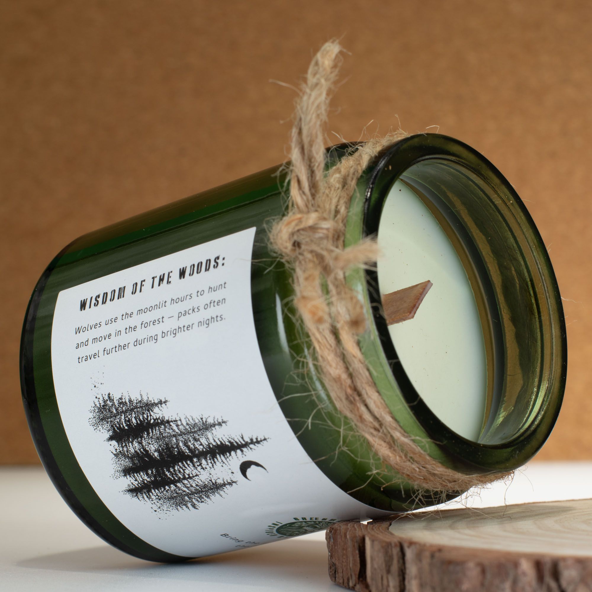 Greenman Woodwick Soy Candle - Wolf’s Moon Rituals Candles