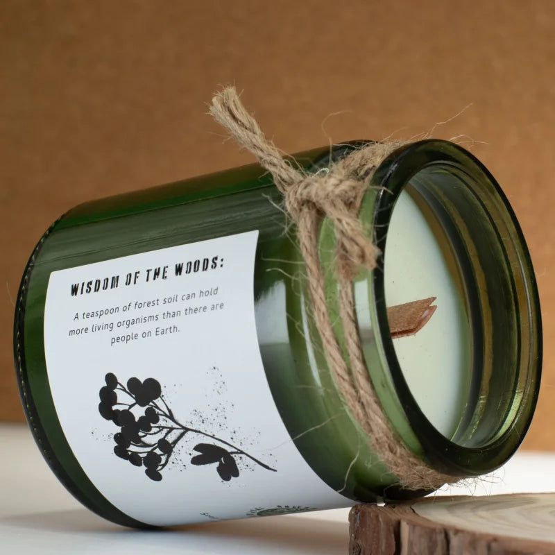 Greenman Woodwick Soy Candle - Woodland Zest Rituals Candles