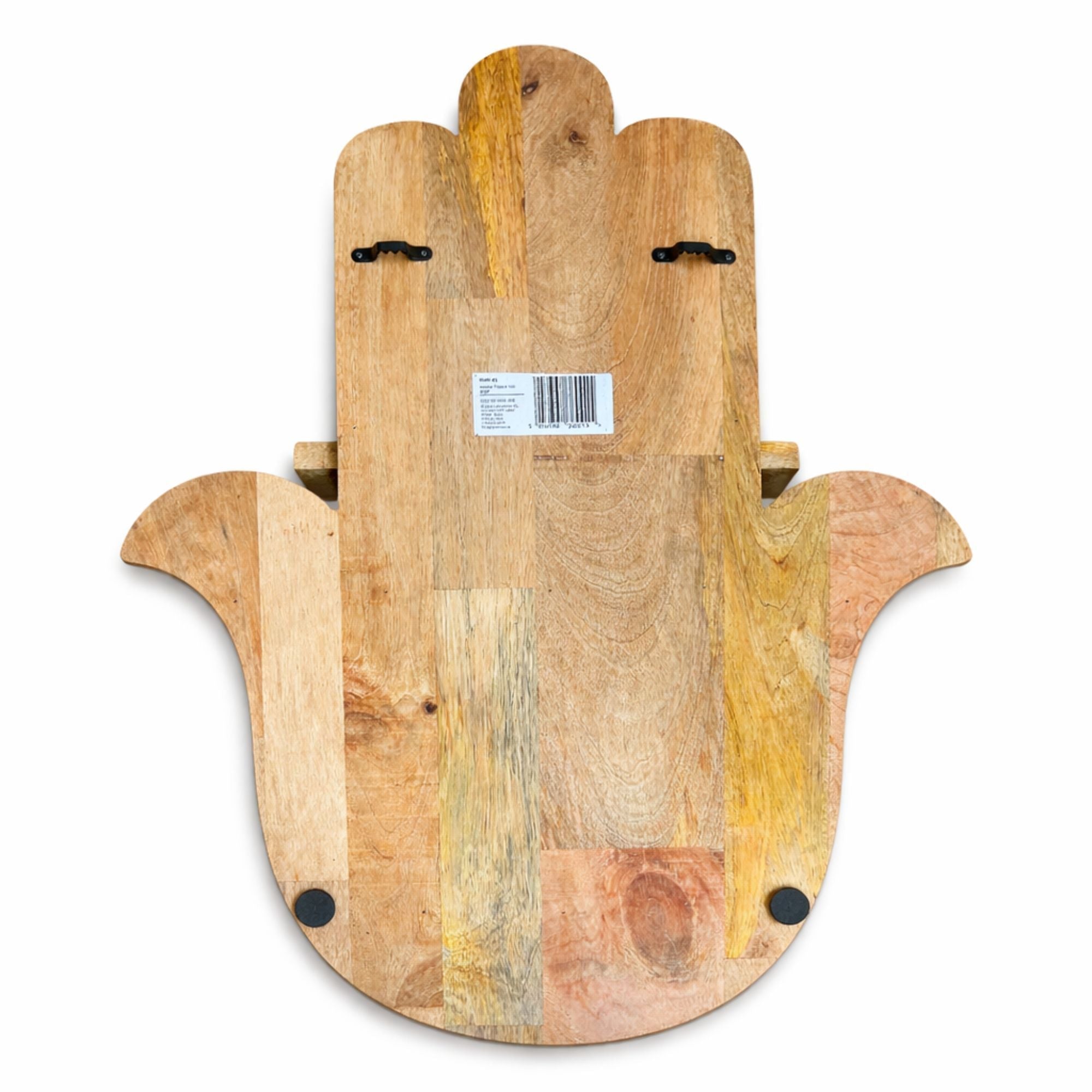 Hamsa Shaped Wall Shelf Mango Wood Plaques & Shelves