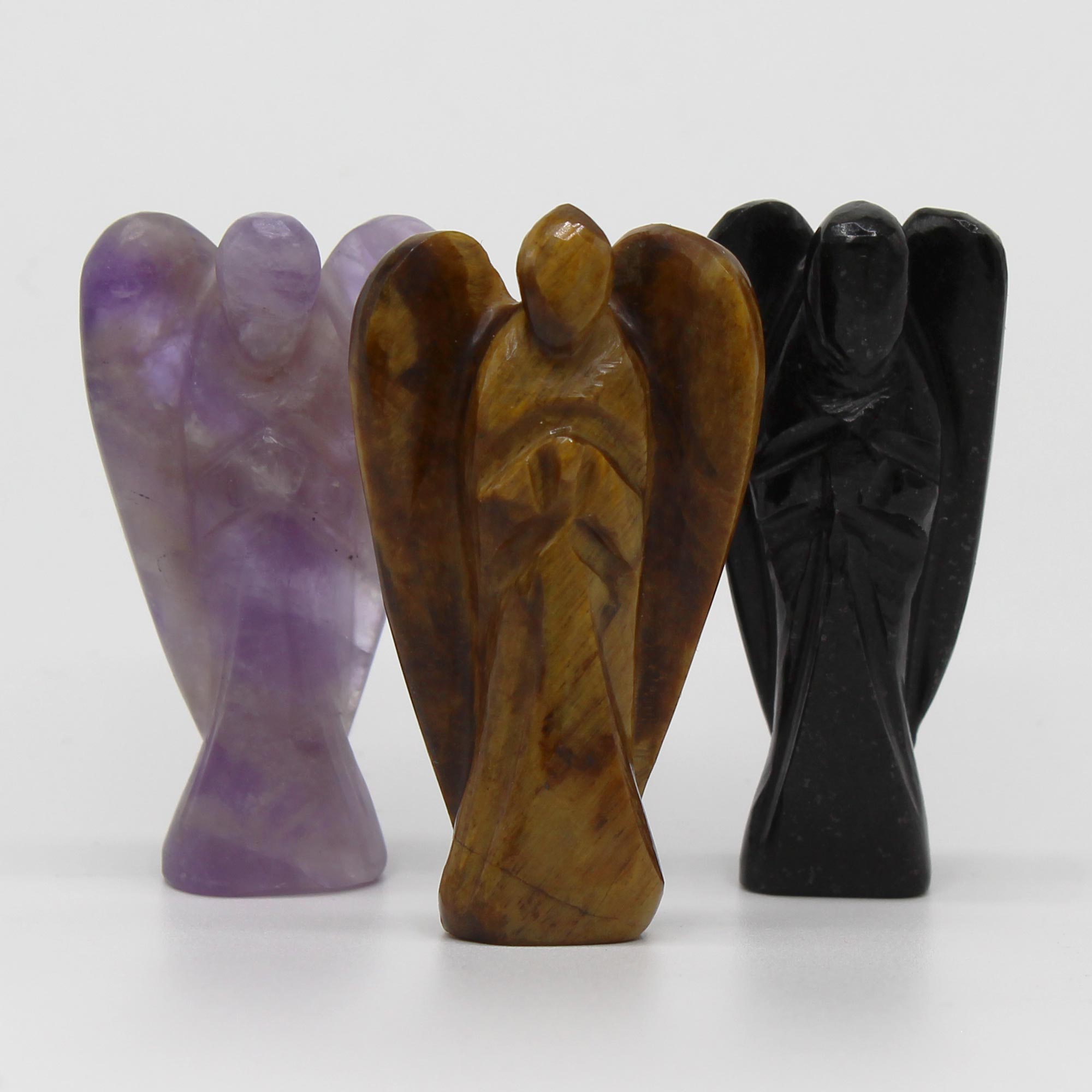 Hand Carved Gemstone Angel - Amethyst From Witch, Please!