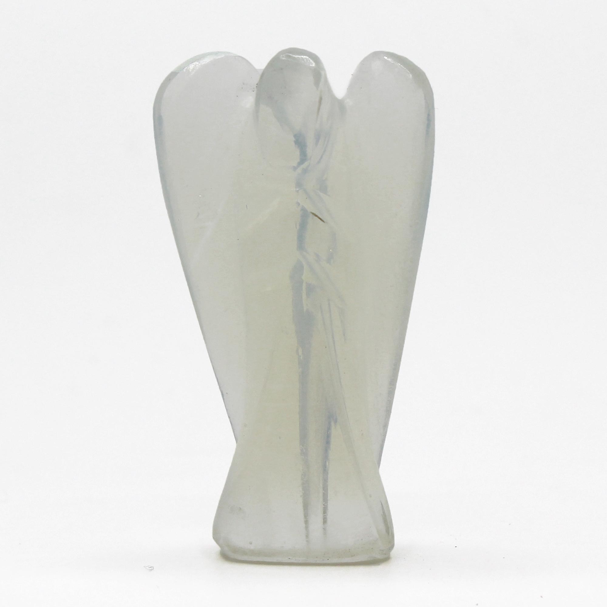 Hand Carved Gemstone Angel - Opalite From Witch, Please!