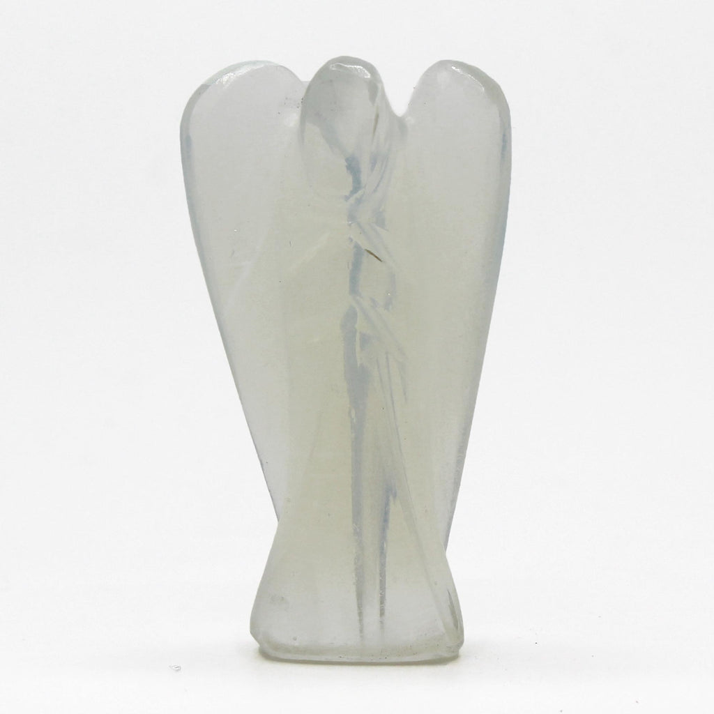 Hand Carved Gemstone Angel - Opalite From Witch, Please!