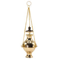 Hanging Brass Incense Burner - Cross Traditional Burners