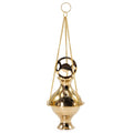 Hanging Brass Incense Burner - Three Phase Moon Traditional Burners