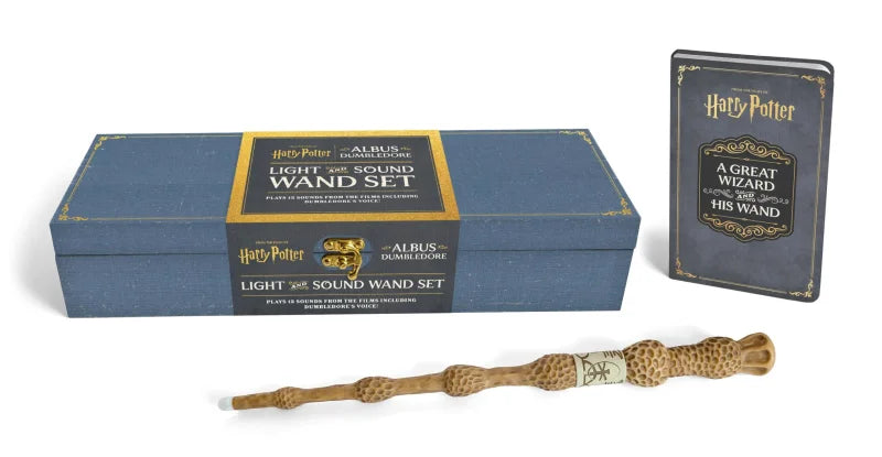 Harry Potter: Albus Dumbledore Light and Sound Wand Set : Plays 12 Sounds from the Films Including Dumbledore's Voice!