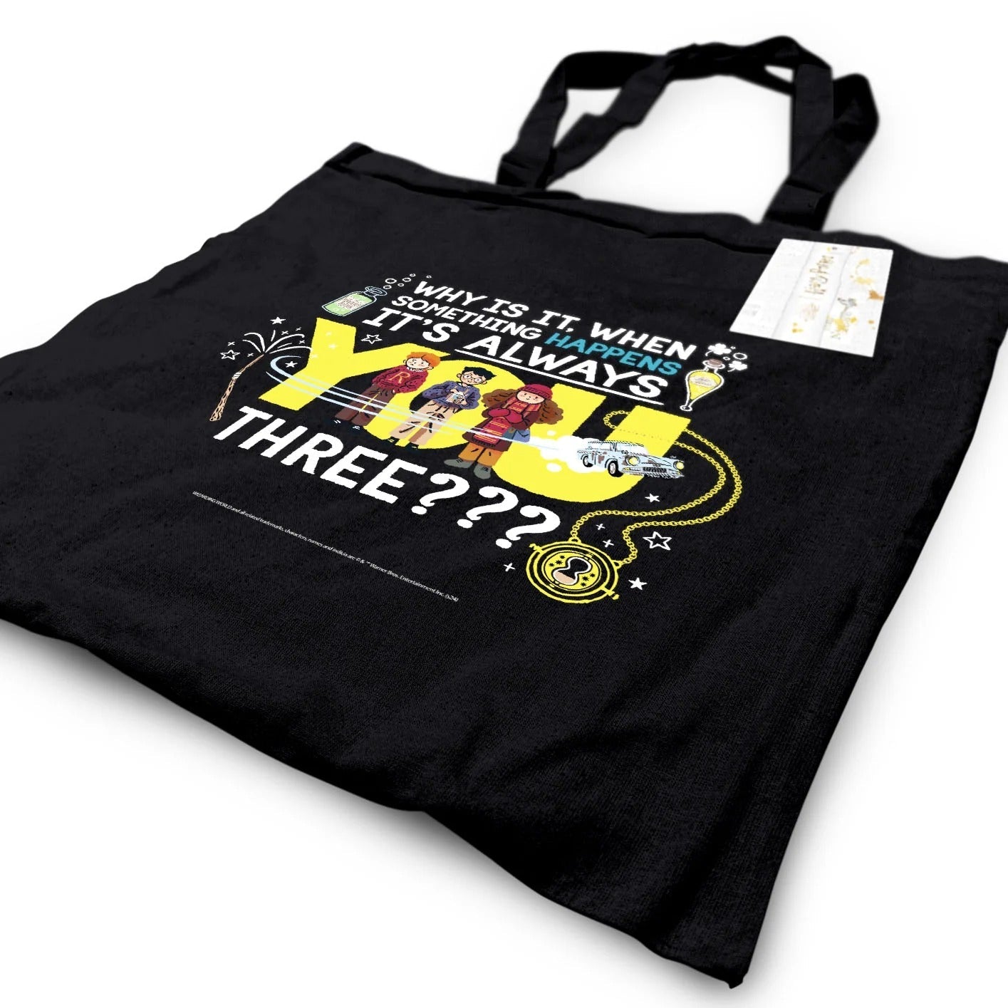 Harry Potter (Always You Three) Black Tote Bag Bags Accessories
