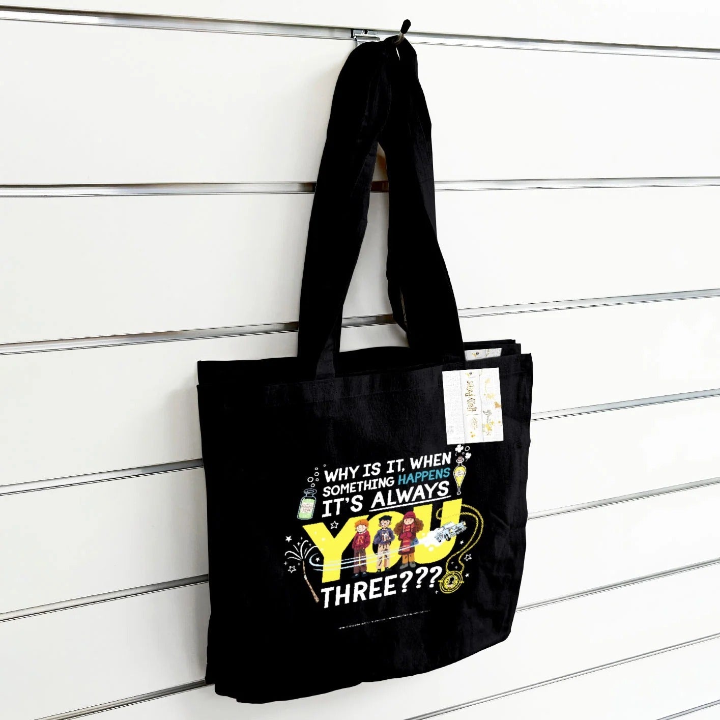 Harry Potter (Always You Three) Black Tote Bag Bags Accessories