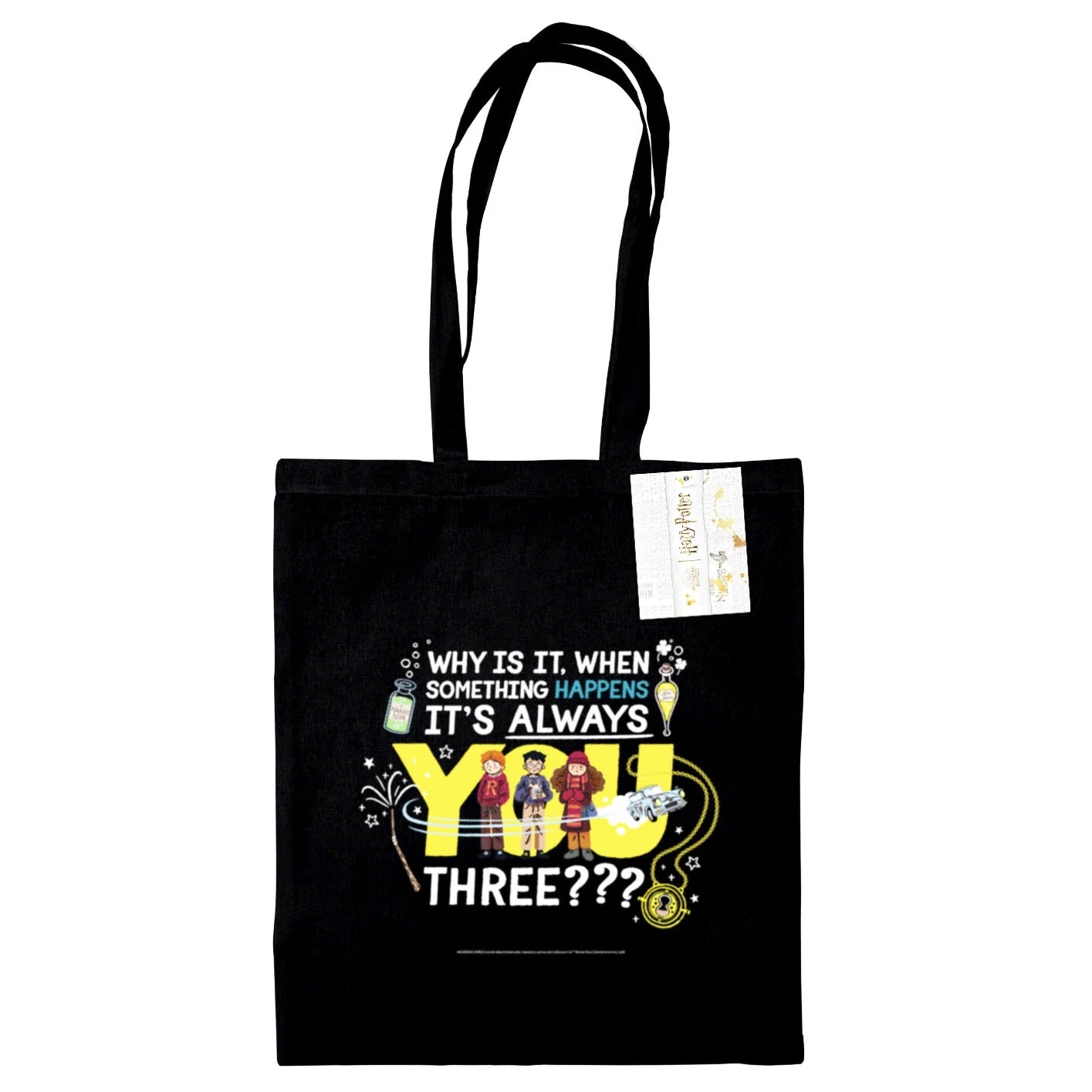 Harry Potter (Always You Three) Black Tote Bag Bags Accessories