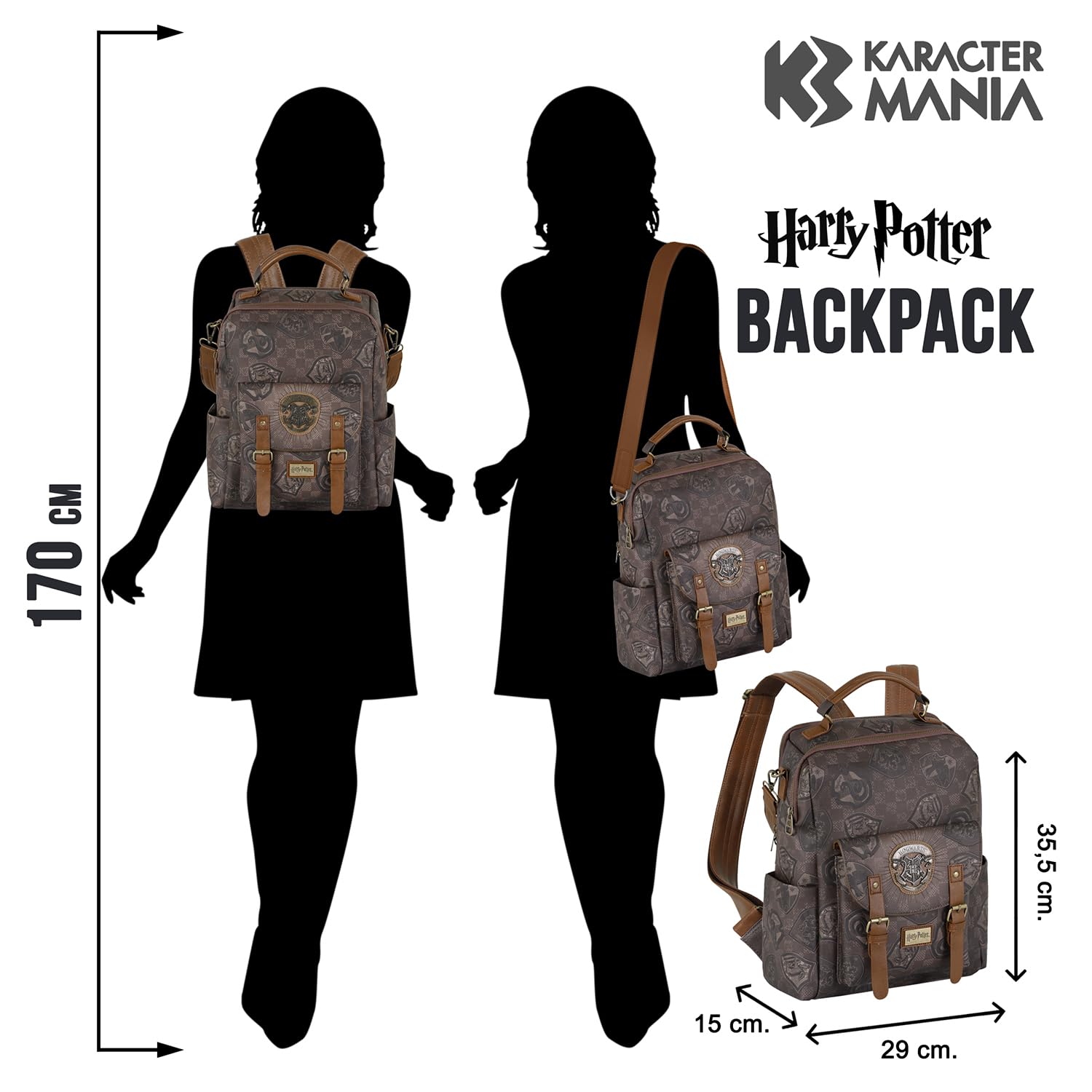 Harry Potter Brown Epic Backpack Harry Potter Pride