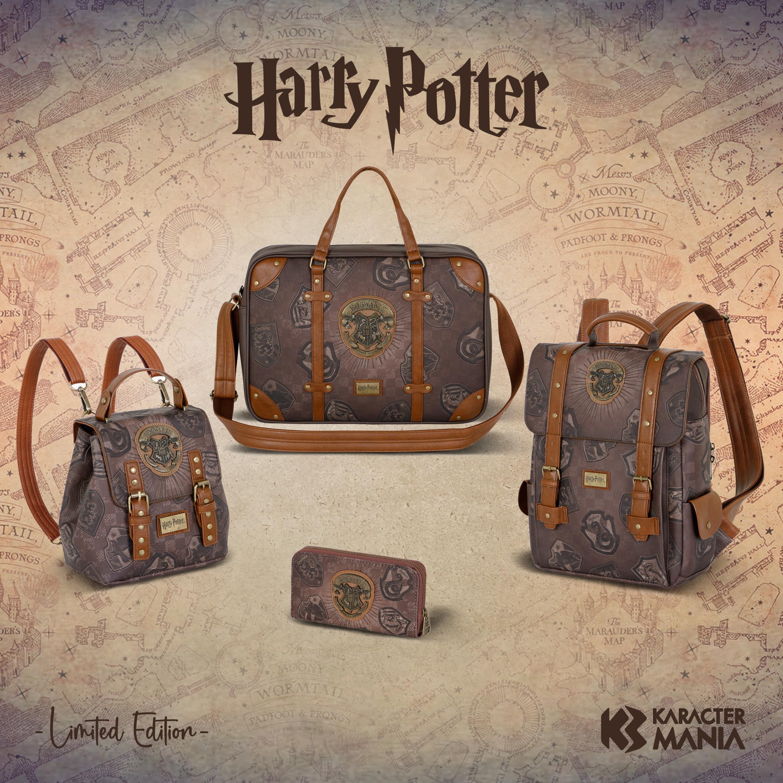 Harry Potter Brown Quest Backpack-Handbag Harry Potter Pride