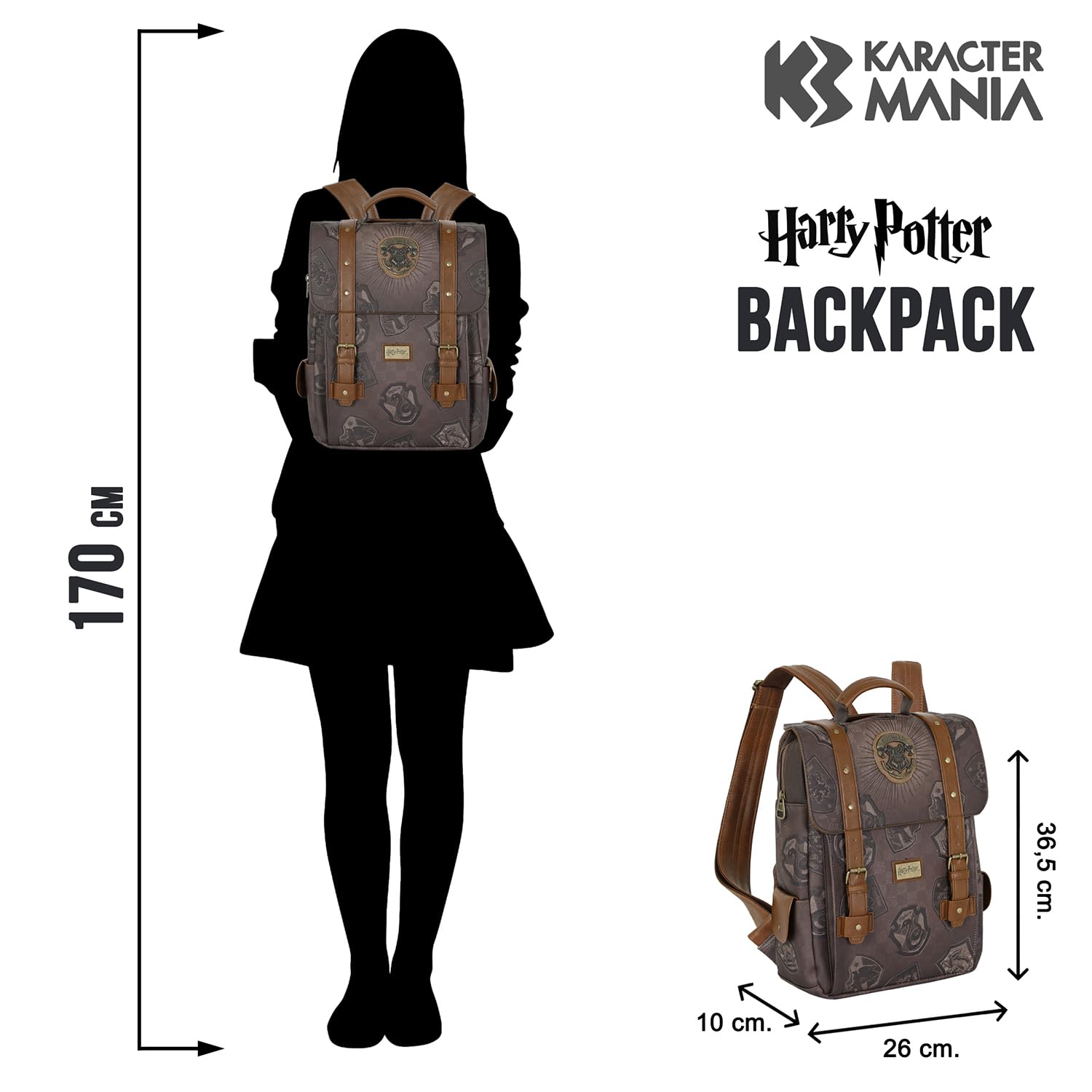 Harry Potter Brown Tale Backpack Harry Potter Pride