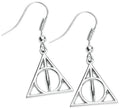 Harry Potter Deathly Hallows Drop Earrings