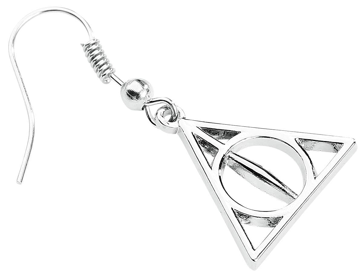 Harry Potter Deathly Hallows Drop Earrings