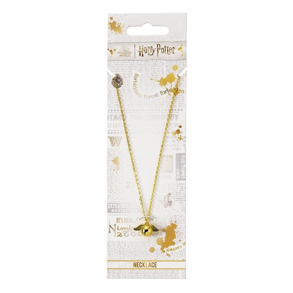 Harry Potter Golden Snitch Gold Tone  Necklace